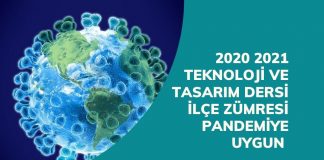Teknoloji ve Tasarım Dersi 2020-2021 Sene Başı İlçe Zümre Toplantı Tutanağı
