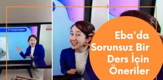 Eba’da Sorunsuz Bir Ders İçin Öneriler