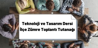 2020-2021 2. Dönem İlçe Zümre Toplantı Tutanağı
