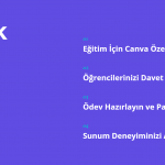 canva ödev hazırlama öğrendi davet etme