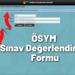 ösym sınav değerlendirme formu